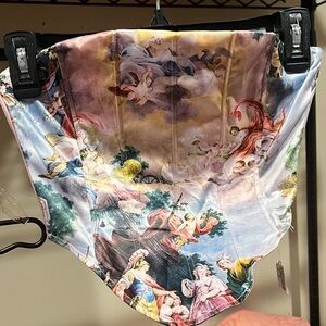 Fashion Nova Renaissance Print Corset Top